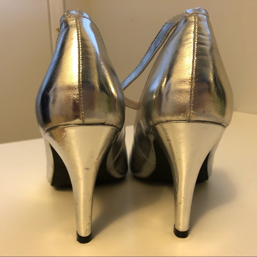 Cinderella Rhinestone Bow Ankle Strap  Pumps - Picture 5 of 16